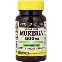 Mason Natural, Visa žolė Moringa, 500 mg, 60 kapsulių