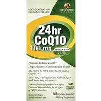 Genceutic Naturals, 24 val. kofermentas Q10, 100 mg, 60 vegetariškų kapsulių®