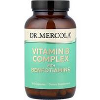 Dr. Mercola, Vitamino B kompleksas su benfotiaminu, 180 kapsulių
