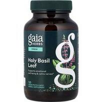 Gaia Herbs, Šventojo baziliko lapas, 120 skystų fitokapsulių®