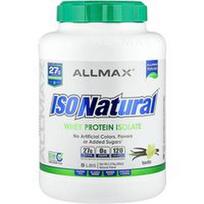 ALLMAX, ISONatural™, išrūgų baltymų izoliatas, vanilė, 5 svarai (2,27 kg)