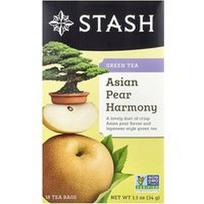 Stash Tea, Žalioji arbata, azijietiškų kriaušių harmonija, 18 arbatos pakelių, 34 g