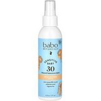 Babo Botanicals, Jautrus kūdikis, mineralinis purškiklis nuo saulės, SPF 30, be kvapiųjų medžiagų, 6 fl oz (177 ml)