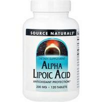 Source Naturals, Alfa lipoinė rūgštis, 200 mg, 120 tablečių