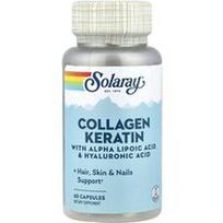 Solaray, Kolageno keratinas su alfa lipoine rūgštimi ir hialurono rūgštimi, 60 kapsulių