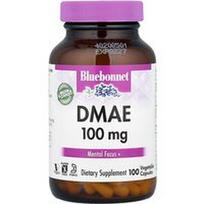Bluebonnet Nutrition, DMAE, 100 mg, 100 augalinių kapsulių