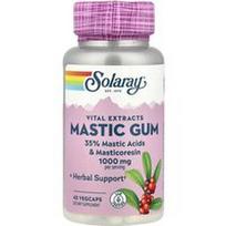 Solaray, Gyvybiniai ekstraktai, mastikos derva, 45 daržovių kapsulės (500 mg vienoje kapsulėje)