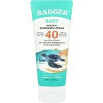 Badger, Kūdikių mineralinis kremas nuo saulės, SPF 40, su ramunėlėmis ir medetkomis, 2,9 fl oz (87 ml)