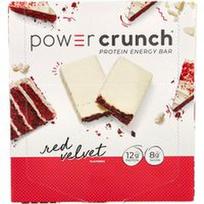 BNRG, Power Crunch®, baltymų energijos batonėlis, raudonas aksomas, 12 batonėlių, po 1.4 uncijos (40 g)