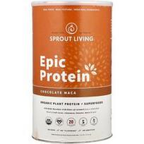 Sprout Living, Epic Protein®, ekologiški augaliniai baltymai + supermaistas, šokoladinė maka, 2 svarai (912 g)
