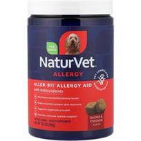 NaturVet, Aller-911®, alergijos priemonė + antioksidantai, šunims, šoninė ir vištiena, 180 minkštų kramtomųjų gabalėlių, 396 g