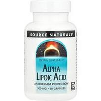 Source Naturals, Alfa lipoinė rūgštis, 300 mg, 60 kapsulių