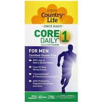 Country Life, „Core Daily® 1“ multivitaminai vyrams, 60 tablečių