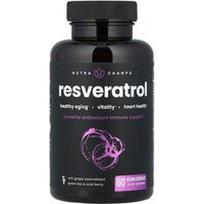NutraChamps, Resveratrolis, 60 veganiškų kapsulių