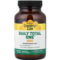 Country Life, „Daily Total One®“, be geležies, 60 veganiškų kapsulių