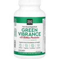 Vibrant Health, „Green Vibrance®“ +25 milijardai probiotikų, 21.0 versija, 240 vegetariškų kapsulių