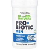 NaturesPlus, GI Natural®, probiotikai vyrams, 30 kapsulių