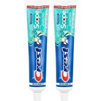 Crest, Plus Scope, antiertminė fluorido dantų pasta, Minty Fresh Striped, 2 pakuotės, po 5,4 uncijos (153 g)