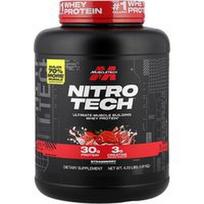MuscleTech, Nitro-Tech™ išrūgų baltymai, braškės, 4 svarai (1,81 kg)