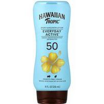Hawaiian Tropic, „Everyday Active™“, sportinis apsauginis losjonas nuo saulės, SPF 50, lengvo tropinio kvapo, 236 ml