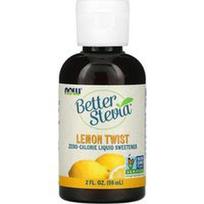 NOW Foods, „Better Stevia“, nulinio kaloringumo skystas saldiklis, citrinų skonio, 59 ml (2 skysčio uncijos)