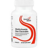 Seeking Health, Kramtomosios multivitaminų tabletės, 30 tablečių