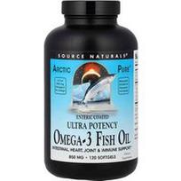 Source Naturals, Arctic Pure®, Omega-3 žuvų taukai, 850 mg, 120 minkštųjų kapsulių