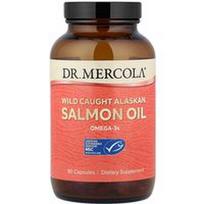 Dr. Mercola, Laukinių Aliaskos lašišų aliejus, 90 kapsulių
