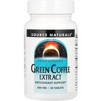 Source Naturals, Žaliosios kavos ekstraktas, 30 tablečių (500 mg vienoje tabletėje)