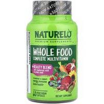 NATURELO, Whole Food Complete Multivitamin + Beauty Blend, 60 vegetariškų kapsulių