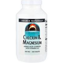 Source Naturals, Kalcis ir magnis, 250 tablečių