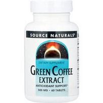 Source Naturals, Žaliosios kavos ekstraktas, 500 mg, 60 tablečių