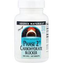 Source Naturals, „Phase 2®“ angliavandenių blokatorius, 500 mg, 60 tablečių