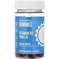 NaturesPlus, Vitamino D3 guminukai, mišrios uogos, 1 000 TV, 60 guminukų