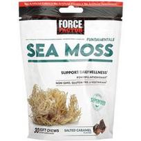 Force Factor, Pagrindai, jūros samanos, sūdyta karamelė, 30 minkštų kramtomųjų medžiagų (250 mg vienam kramtymui)