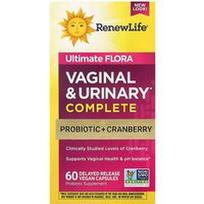 Renew Life, „Ultimate Flora™“, makšties ir šlapimo takų kompleksas, 60 pailginto atpalaidavimo veganiškų kapsulių