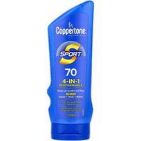 Coppertone, Sportinis, apsauginis losjonas nuo saulės, 4-in-1 Performance, SPF 70, 7 fl oz (207 ml)