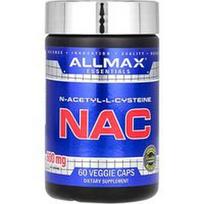 ALLMAX, Essentials, NAC, 600 mg, 60 vegetariškų kapsulių