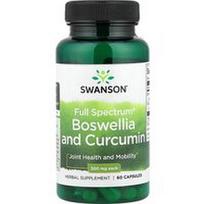 Swanson Vitamins, Viso spektro® bosvelija ir kurkuminas, 60 kapsulių