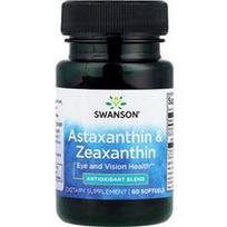 Swanson Vitamins, Astaksantinas ir zeaksantinas, 60 minkštųjų kapsulių