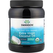 Swanson Vitamins, Sertifikuotas 100% ekologiškas aukščiausios kokybės pirmojo spaudimo kokosų aliejus, 3 svarai 6 uncijos (1.53 kg)
