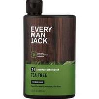Every Man Jack, 2-in-1 storinantis šampūnas ir kondicionierius, normaliems ir retėjantiems plaukams, arbatmedis, 13.5 fl oz (400 ml)