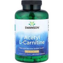 Swanson Vitamins, Acetil-L-karnitinas, 500 mg, 240 daržovių kapsulių