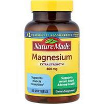 Nature Made, Magnis, 400 mg, 60 minkštųjų gelių