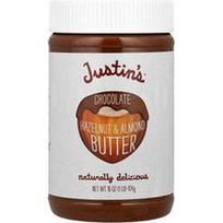 Justin's Nut Butter, Šokoladinis lazdyno riešutų ir migdolų sviestas, 454 g