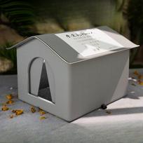 Stray Cat dog House Waterproof Outdoor Winter Warm Pet Cave Sleeping Beds Home Foldable Washable for Small Dog Puppy Supplies 33X33X33cm gray