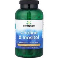 Swanson Vitamins, Cholinas ir inozitolis, 250 kapsulių