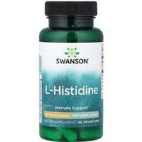 Swanson Vitamins, L-histidinas, 500 mg, 60 daržovių dangtelių