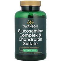 Swanson Vitamins, Gliukozamino kompleksas ir chondroitino sulfatas, 120 minkštųjų gelių