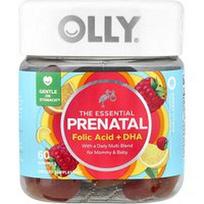 OLLY, Esminis, prenatalinis, folio rūgštis + DHA, saldžiųjų citrusinių vaisių skonio, 60 guminukų